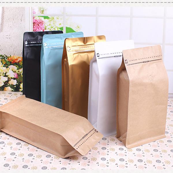 1kg Biodegradable Aluminum Foil Stand Up Pouch Coffee Packaging Bags With Valve