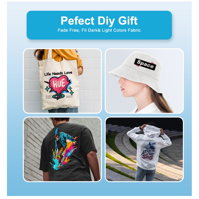 Gloss Matte Cold Peel Heat Transfer PET Film for DTF Printer in A4 A3 A3+ Sizes