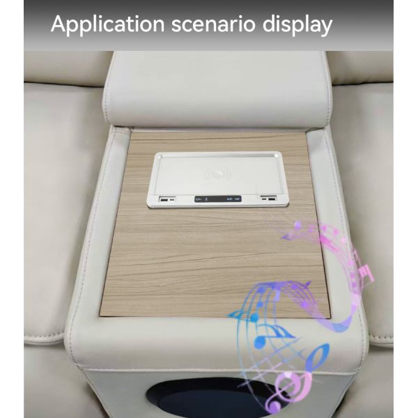 USBA USBC Cabinet Sofa Bluetooth Audio System ABS Plastic ROHS Certificated