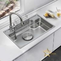 Machine d'évier de cuisine en acier inoxydable 304 pour les cuisines modernes de grande capacité
