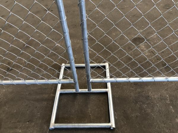 Galvanized Metal 1.8m Portable Chain Link Fence Panels