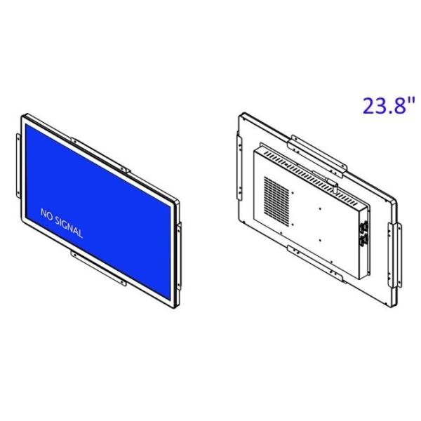 23.8-Inch Monitor for Transportation Kiosks and Ticketing Machines