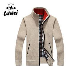 Inverno Espessa Calor Turtle Neck Giacca Utilidade Elasticidade Homens Tricote Cardigan Zipper Tricoteado Camisola