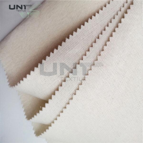 White Polyester Tie Interlining Fabric For Silk Tie Shrink Resistant