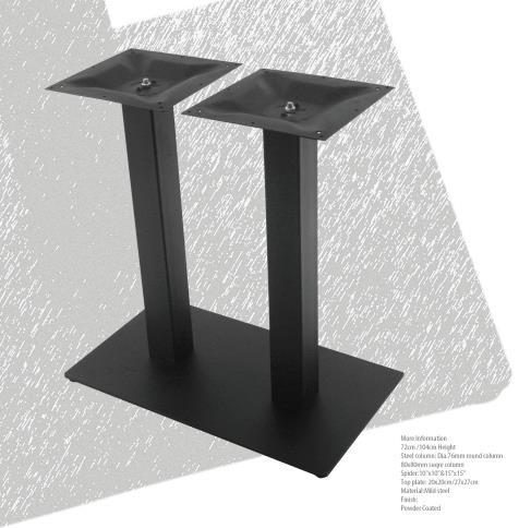Pedestal Powder Coated Bar Table Legs Mild Steel Table Bases For Commercial Furniture