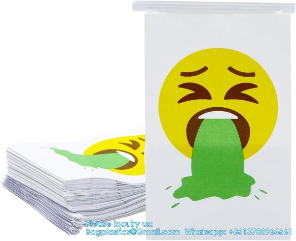 Airplane Vomit Barf Bags - Disposable Air Sickness Bags Vomit Bags For Car, Uber, Travel