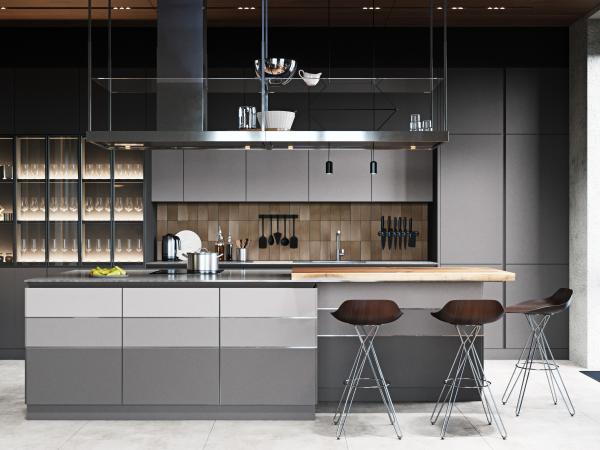 Kitchen Furniture Full Lacquer Kitchen Cabinets  for Apartments