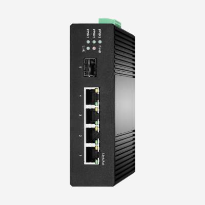 12-57V DC 4 portas Industrial 100 Mbps Ethernet Switch 10 100 Mbps RJ45, 2K MAC