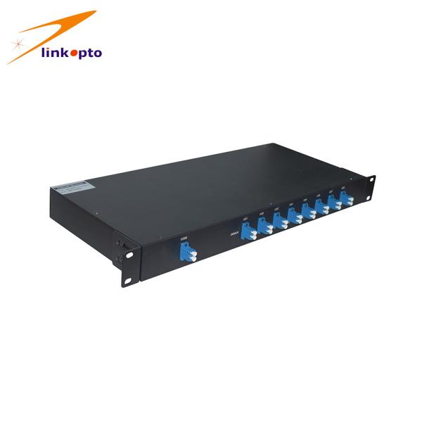 100GHZ 8CH DWDM Mux Demux Module Rack Mounted ITU Grid
