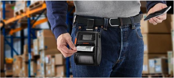 BIXOLON 4 Inch Mobile Thermal Label Receipt Barcode Printer 2600MAH Battery USB 2.0