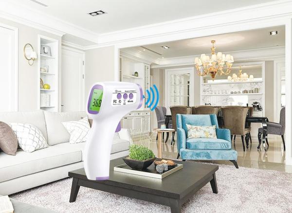 Forehead Thermometer, Non-Contact Infrared Forehead Thermometer Electronic Thermomete with LCD Display