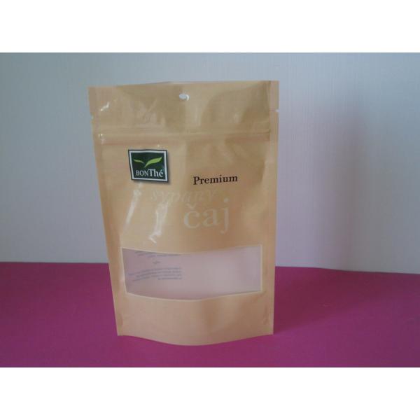 Recyclable прокатанный упаковывать мешка алюминиевой фольги стоит вверх мешок Matt Mylar с окном