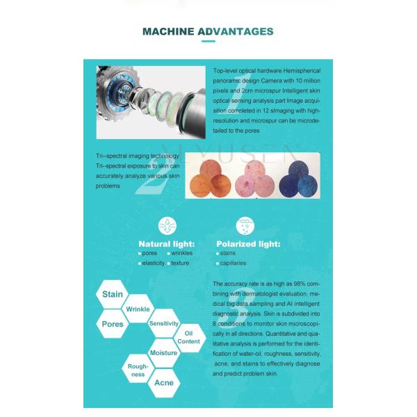 Машина красоты сини льда H2O2, Aqua кислорода слезает машину Hydrodermabrasion лицевую