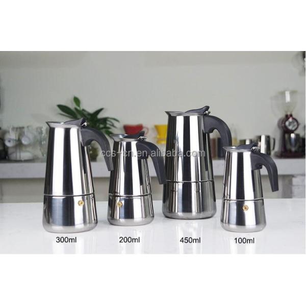 Итальянская кофеварка для эспрессо из нержавеющей стали Moka Pot