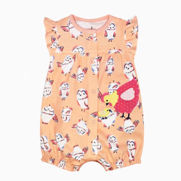 Printing Baby Clothes Summer Onesies Baby Clothes Short Sleeve Girl Rompers for Sale