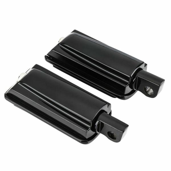 Custom Black Foot Pegs Motorcycle Footpeg Footrest for Harley Davidson and Long-Lasting
