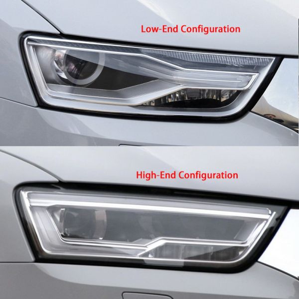 Demillon for Audi Q3 2016-2018 Car Protection Front Glass Lampshade Headlight Lens Lampshade Shell
