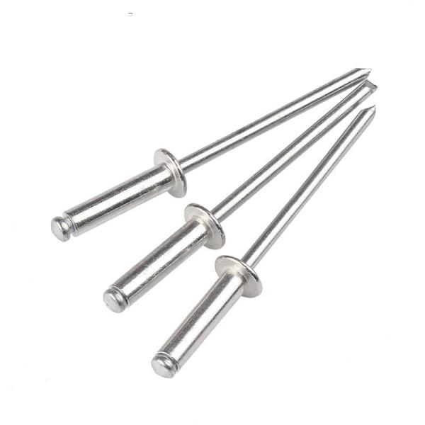 Uncoated Self-Plugging Aluminum Sliver Blind Rivet Open End Decorating Fastener Nails Pop Rivets