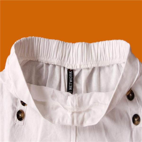30% Cotton Ladies White Shorts