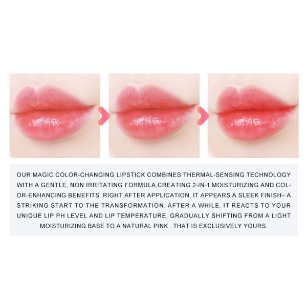 Magic Color-changing Lipstick Natural Moisturizing Lip Balm Repairing and Exfoliating Organic Plumping Vegan Lip Balm -OEM/ODM