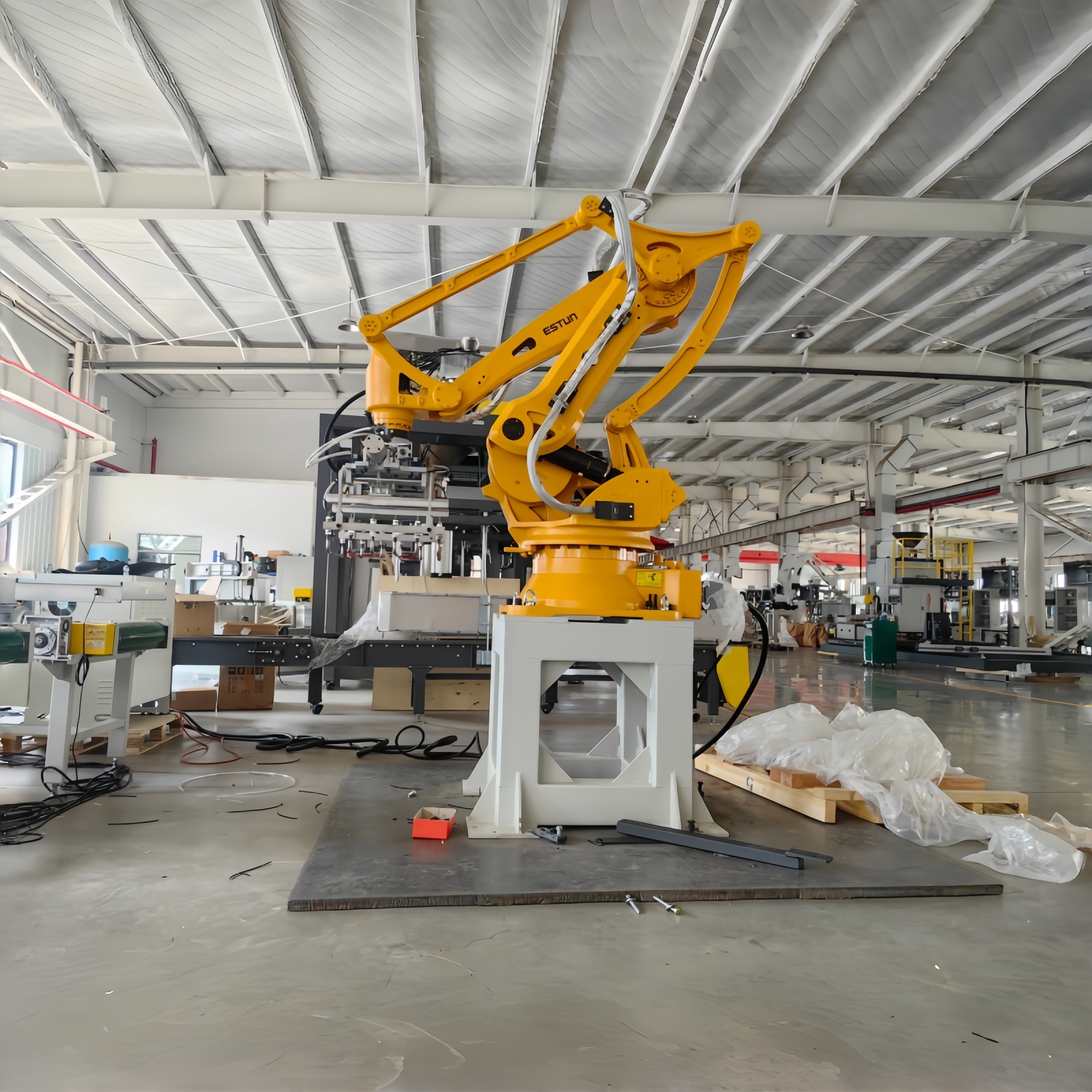 Palletizing Robot Enabling Seamless Integration with Existing Automation Systems to Improve Production Line Flexibility