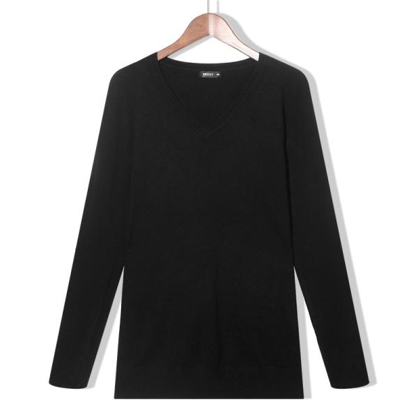 Autumn Multicolor Ladies V Neck Sweaters All Match Simple Warm Thin Section