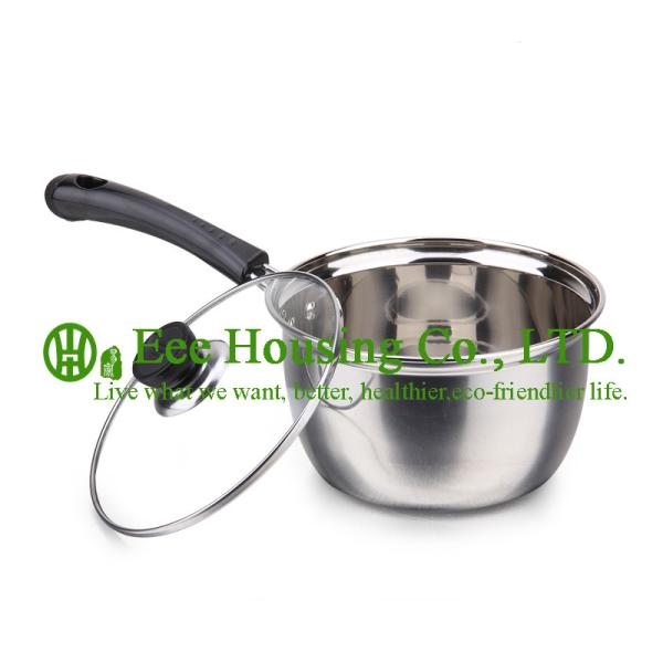 stainless steel cookware manufactuer in China, kitchenware for sale, fry pan, soup pot and milk pot