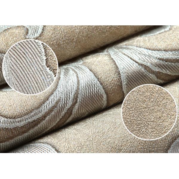 PVC Wall Coverings Victorian Damask Wallpaper with Tear - resistant , ISO certification