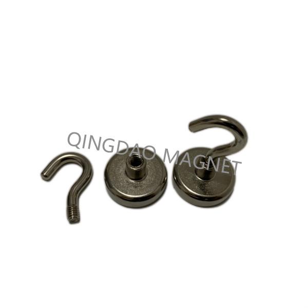 Sintered NdFeB Hook Magnet, N35,25KGS, Permenent Hook Magnets,Magnetic Assembly