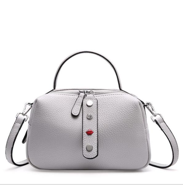 Soft Leather Handbags for Lady Pillow Bags  Cowhide Tote Bag with Long Strap
