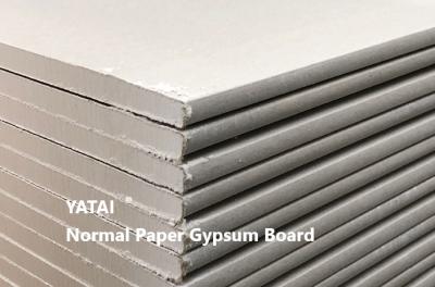 8.5-12.0mm Thickness Standard Gypsum Board For Moisture Resistance