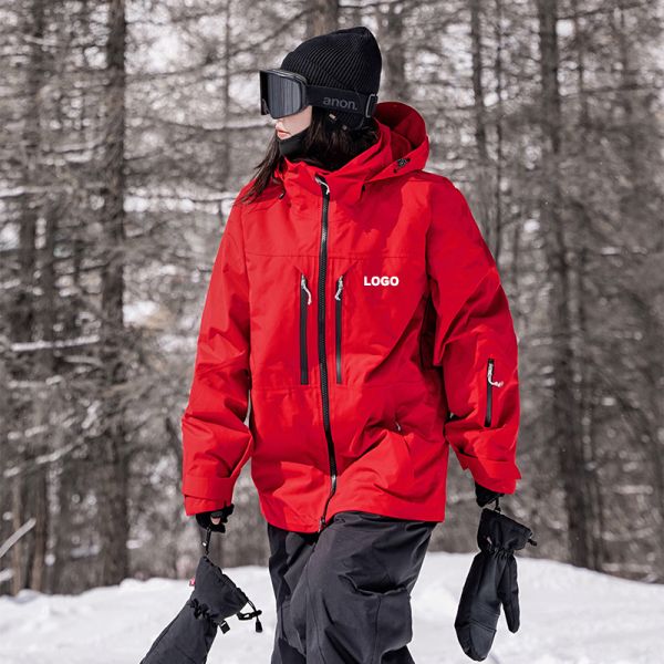 OEM Custom Couple American Style Snowboard Jacket Waterproof Windproof Thick Warm Winter Ski Outer Coat