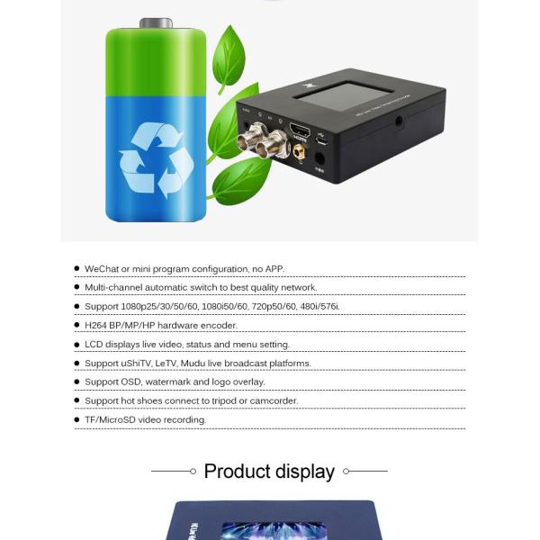 RTMP RTSP Streaming Server 4G Wifi Encoder для быстрой и стабильной прямой трансляции