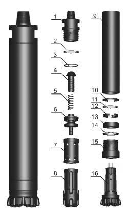 Alto rendimiento 10 pulgadas para el petróleo y gas Underbalanced que perfora los martillos de DTH