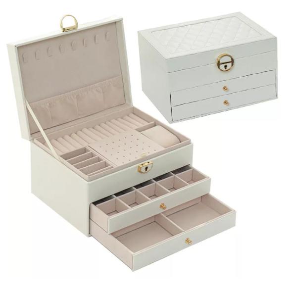 Лакировать коробки жиронепроницаемых кожаных ювелирных изделий упаковывая Recyclable