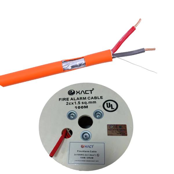 Гибкая скрученная пара 2*1,5 медный пожарный сигнализационный кабель для системы коммерческой безопасности