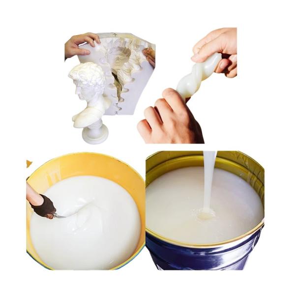 Bulk RTV2 Platinum Silicone Rubber Liquid For Making Gypsum Concrete Crafts Mold
