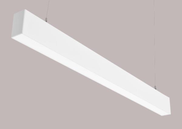 100lm/W 60 Hz 120 Degree Linear Suspended Led Light Fixture 4600 Lumen PC Diffuser
