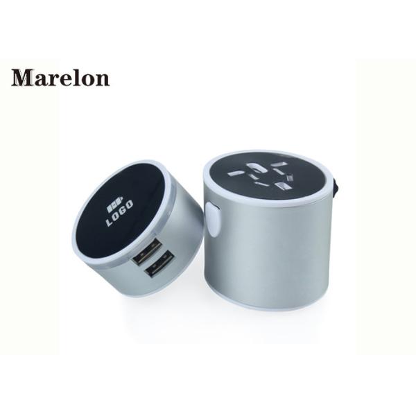 Multi Plug Travel Power Adapter / Mobile Phone Accessories 2 USB Ports