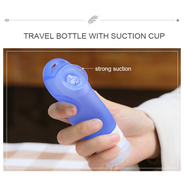 60M Volume Personal Care Industrial Leak Proof Silicone Travel Bottle Set TB02 Kit