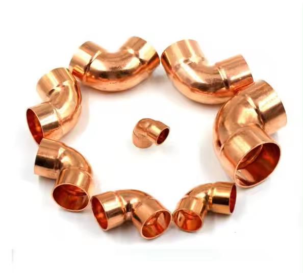 Pressão personalizada Soldado Copper Nickel Elbow Fitting / Copper Nickel Elbow em embalagem de caixa de madeira
