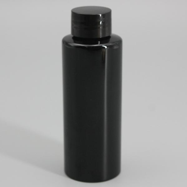 150ml Black Flat Shoulder PET Cosmetic Lotion Bottle