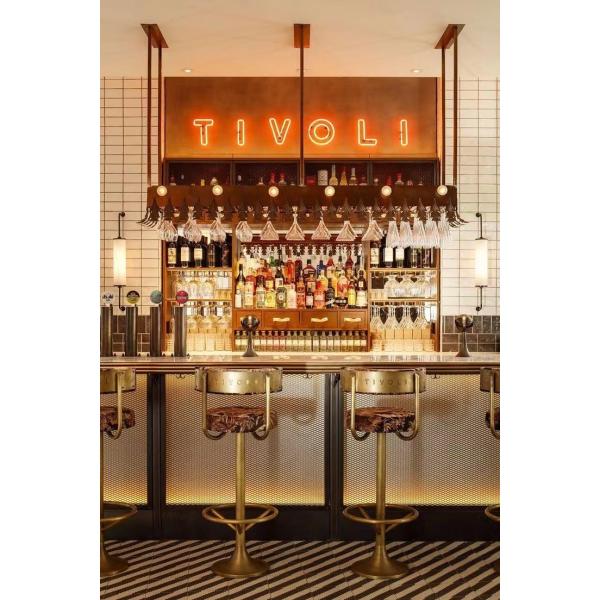 Versatile Scene Bar Stool Chairs Multi Color Tufted Backrest High Foot Bar Stool Velvet