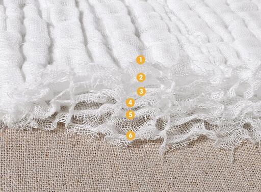 Medical washing gauze 6 layer 100% cotton baby handkerchief saliva tissue baby face towel