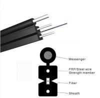 Externe 1 noyau 2 noyau 4 noyau fil d'acier goutte à goutte fibre optique câble pour FTTH