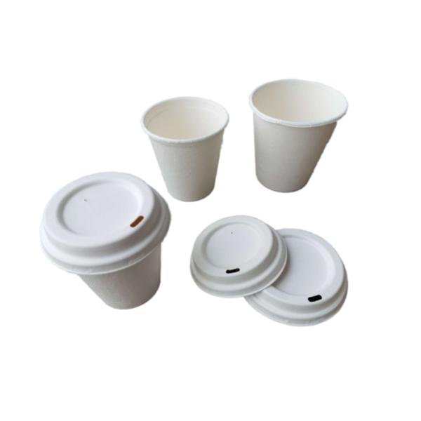 Eco дружелюбное 16oz придает форму чашки крышка 90mm чашки багассы