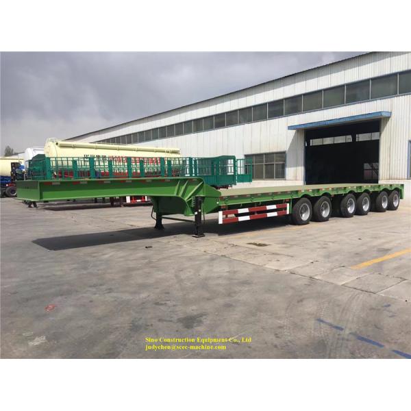 6 трейлеров цапф сверхмощных Семи нагружая тяжелый низкий трейлер контейнера кровати 100т