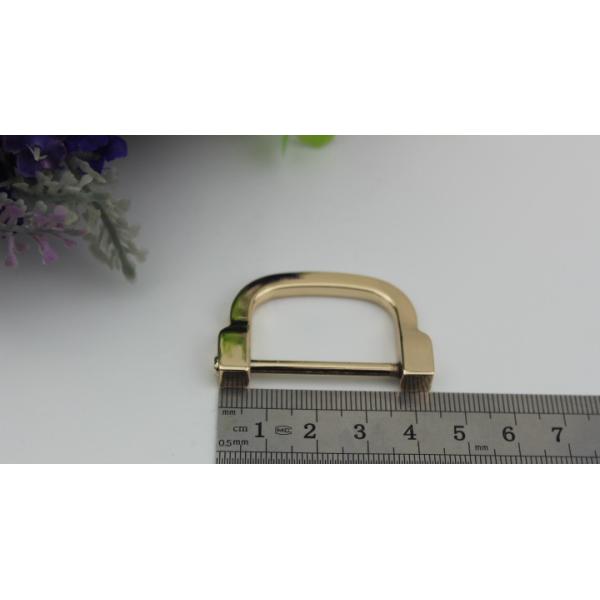Factory Supply 31mm Zinc Alloy D Ring&Light Gold D Shape Buckles for Handbag