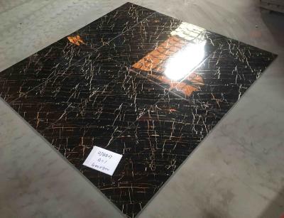 400x800mm ont poli les tuiles vitrées, ligne d'or de carrelages de mur de la porcelaine 6pcs/ctn de 7.8mm
