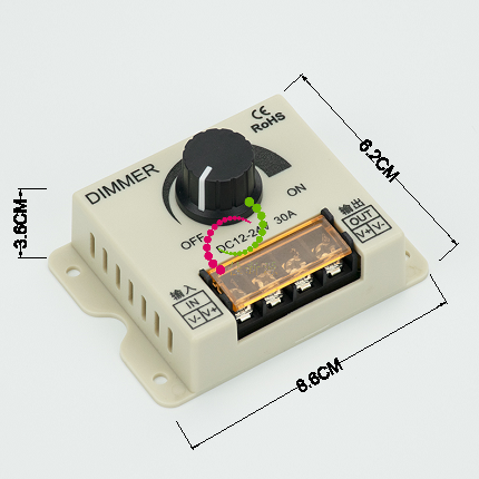 MAX 30A IP20 LED Driver Dimmer DC12-24V LED Module Light Wash Wall Light Box